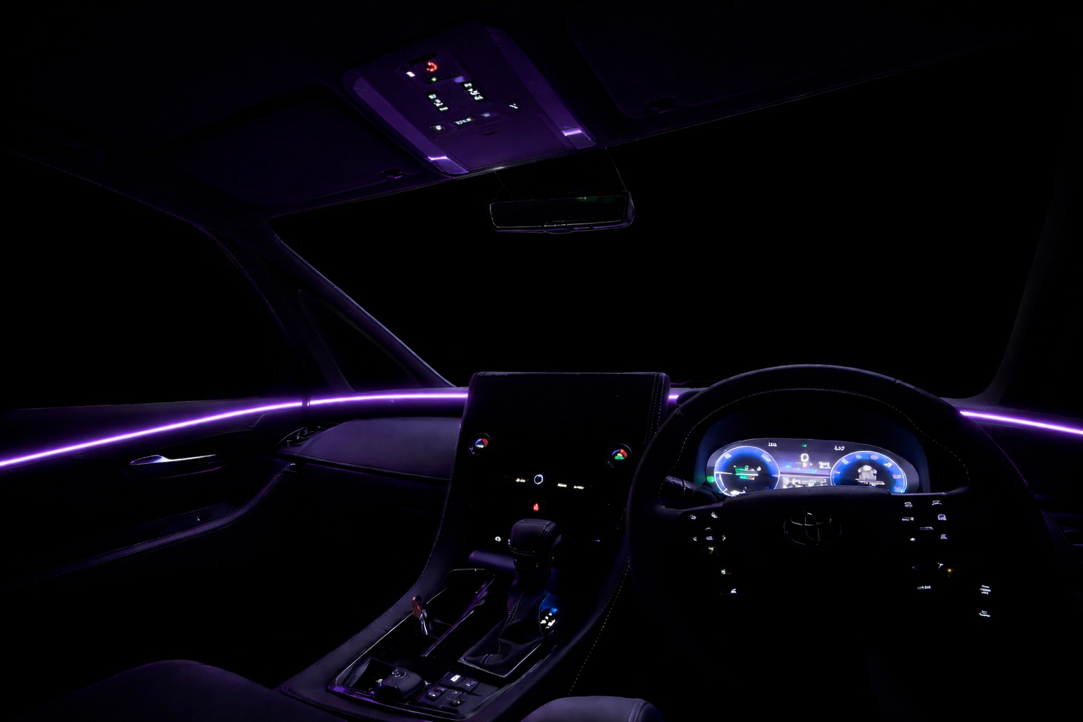 VELNEX アンビエントライト パープル点灯（40系ヴェルファイア車内）